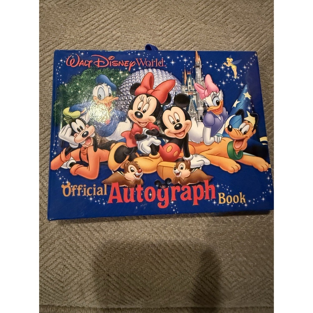 Disney Walt Disney World Autograph Book Mickey Minnie Donald Daisy Goofy Pluto